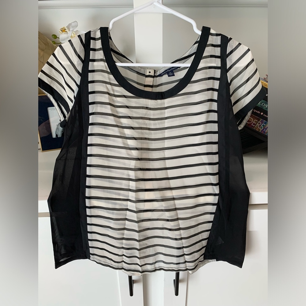 American Eagle Shear Striped Top